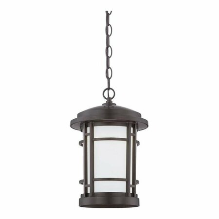 DESIGNERS FOUNTAIN Burnished Bronze Barrister One Light LED Outdoor Small Pendant LED22434-BNB